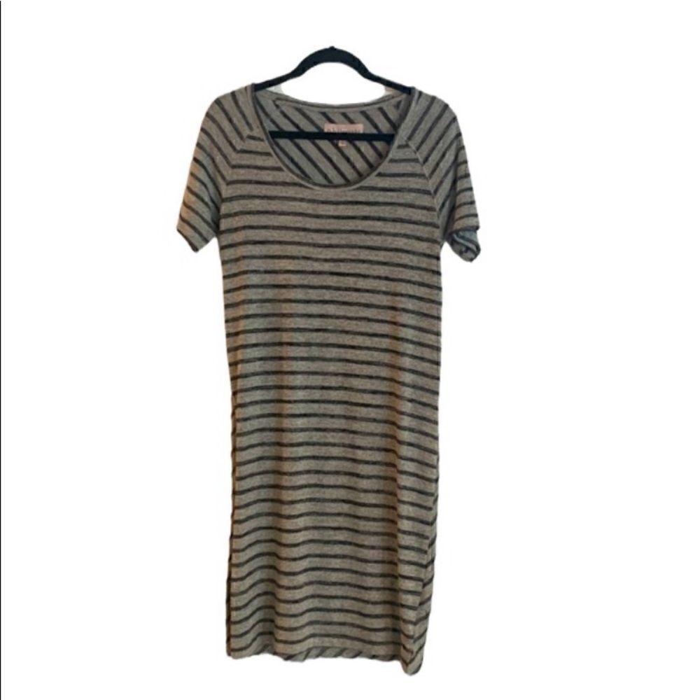 Philosophy Gray/Black stripped dress.  Size small
